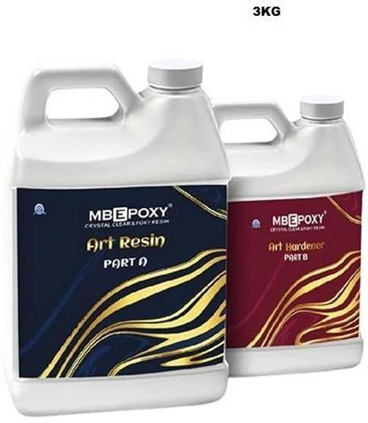 MBEPOXY Epoxy Crystal Clear Resin Kit for Jewelry DIY Art Crafts Cast 3KG