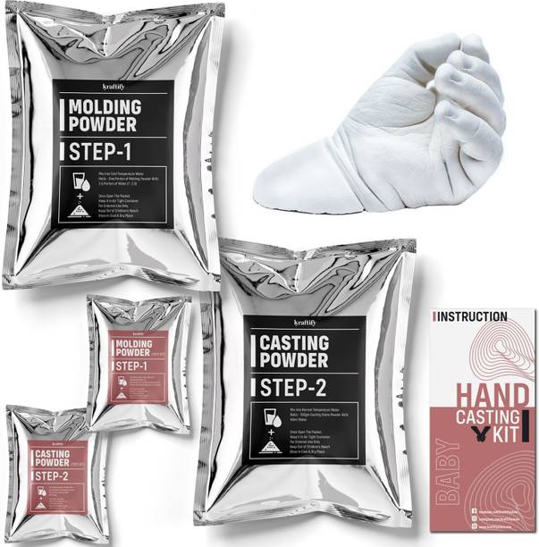Kraftify One Hand or Foot Casting Kit-Baby|Birthday Gift for NewBorn ,Boy & Girl