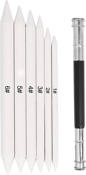 Ortan Paper Blending Stumps for Artists Sketching Drawing with 1 Pencil Extender blend mediums like graphite, charcoal, pastel, and colored pencil Shaped Color Pencils