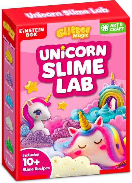 Einstein Box Unicorn Slime Making Kit for Kids Aged 3 to 10 | DIY, Art and Craft Multicolor