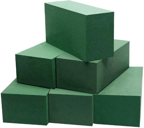 Unigoods Floral Foam Brick for Artificial Flower Basket Wedding Bouquet (6Pc, 10x8x22cm)