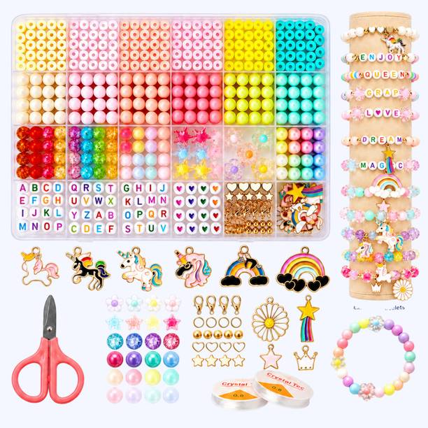 ASTRAVELLON Charm Jewelry Projects / Pink and Teal / Faceted Beads
