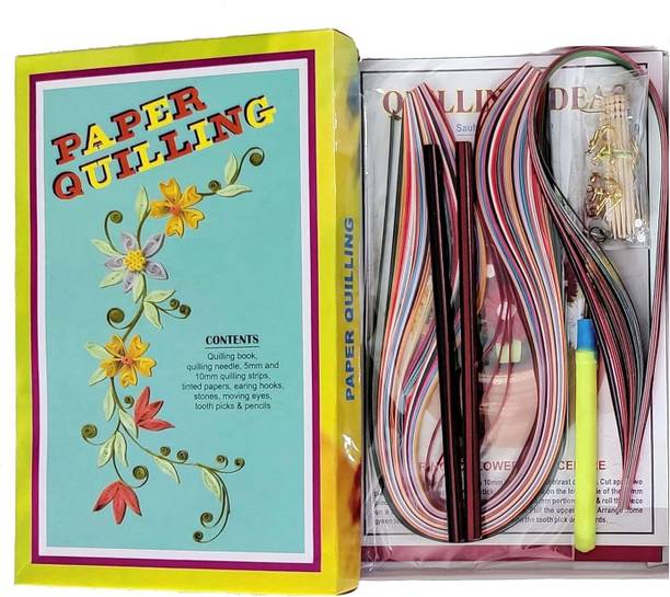 EarthVibes Advanced Paper Quilling Kit for Art Craft DIY Card Making Flower Design