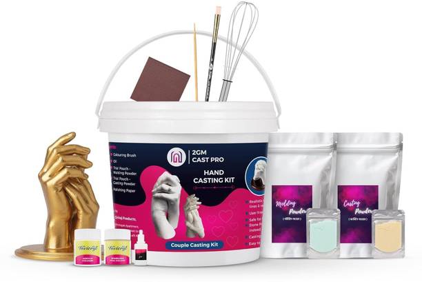2जीएम 3D Hand Molding Casting Kit for Couples, Special Anniversary Gift Husband & Wife