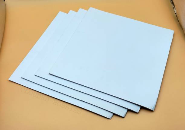 क्लौडेड हॉबीज FoamBoard Sunboard Sheet for Architecture,Model,Craft,Mount,3MM,12X12INCH,6PCS