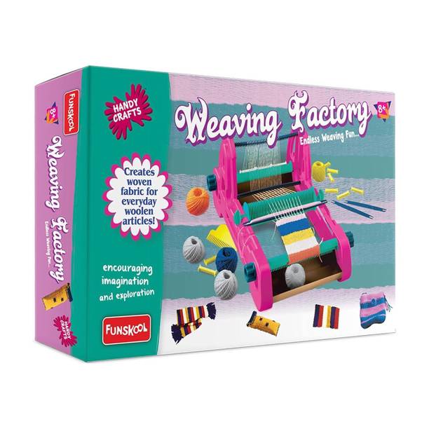 FUNSKOOL Handycrafts Weaving Factory, Weave Your own Fabric