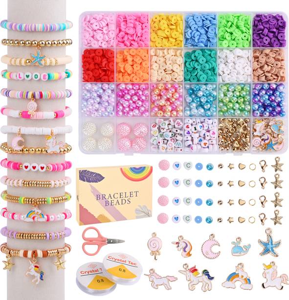 Satmarhz Unicorn Bracelet Making Kit for Girls, Jewellery Making Kit for Kids Bead Set