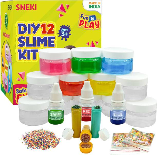 स्नेकी (12 Slime kit)toys jelly slime putty clay toys kit set pack for girls kids jelly