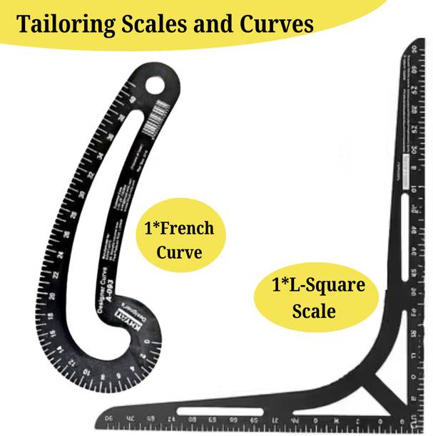 Qroof Designer Curve Scale & L Square Scale Set