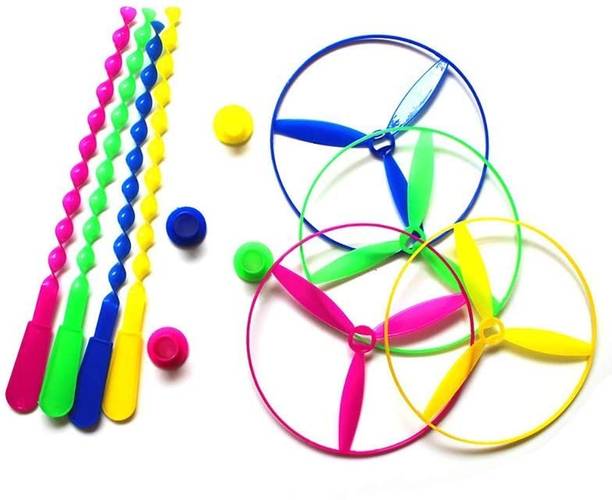 Waaome (Pack of 4 Dragon Flying Toys)Dragon Flying Air bamboo Flying Toys for kids(A91)