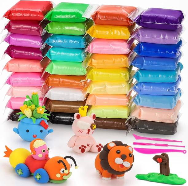 Veraa Magic Clay With 12 Colors Air Dry Clay for Kids with Clay Tools Set