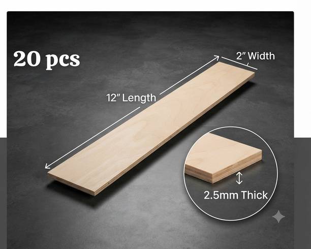 FITLOGAN RusticStyle 12x2 Inch Wood Planks (20-Pack)