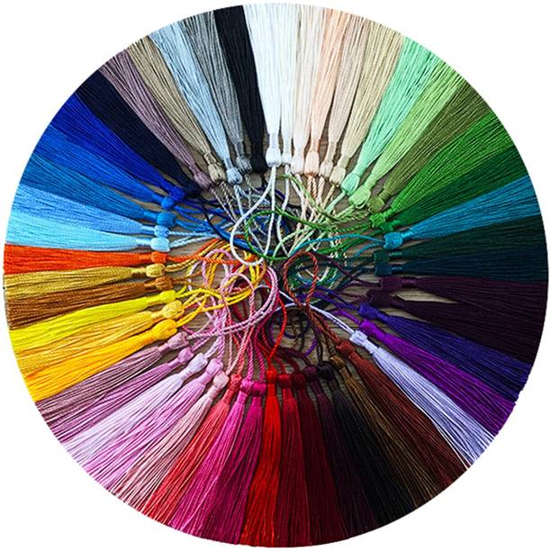 HASTHIP 76pcs 38 Colors Handcraft Tassels for DIY Jewelry Making