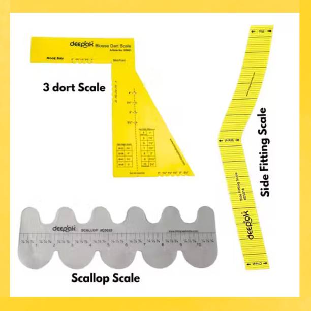 Qroof 3 Types of Tailoring Scales – Hip Scale, Scallop Scale & 3 Dart Scale