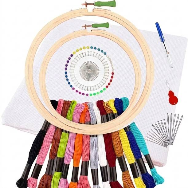 Qroof Embroidery Materials Beginners Starter Kit A complete pack set