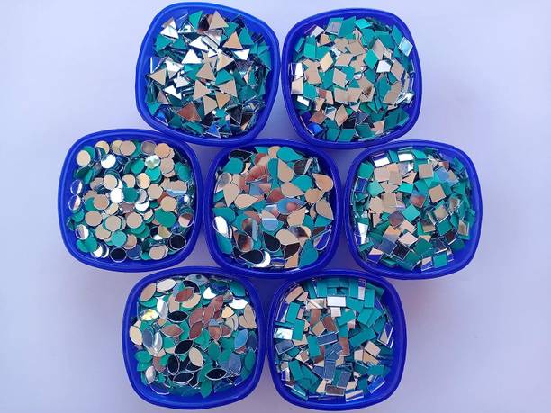 Sadhusadhya Use All Craft Work (100 Pieces of Per Shape Total 700 Pieces) Free 1Glue