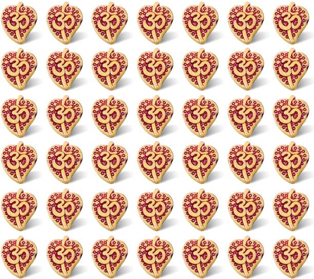 Utkarsh (Pack of 100 Gram) Oab0087 Tt Om Leaf Bead Artificial Jewellery Craft Material