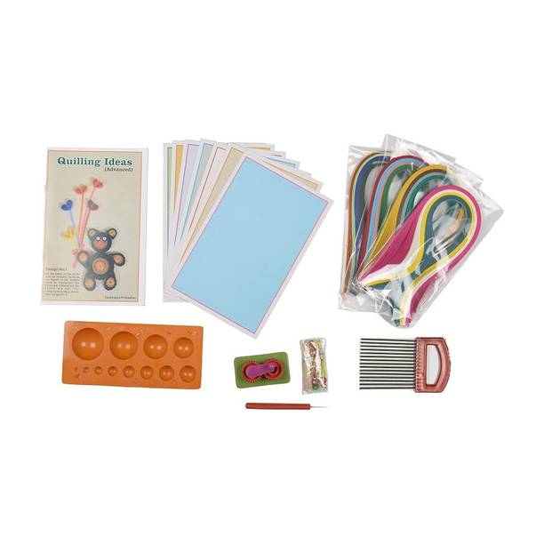 MOREL PAPER QUILLING ADVANCED BIG SET, QUILLING TOOL KIT ACCESSORIES SET FOR KIDS/ART AND CRAFT GIFT ITEM FOR CHILDRENS (MULTICOLOR)