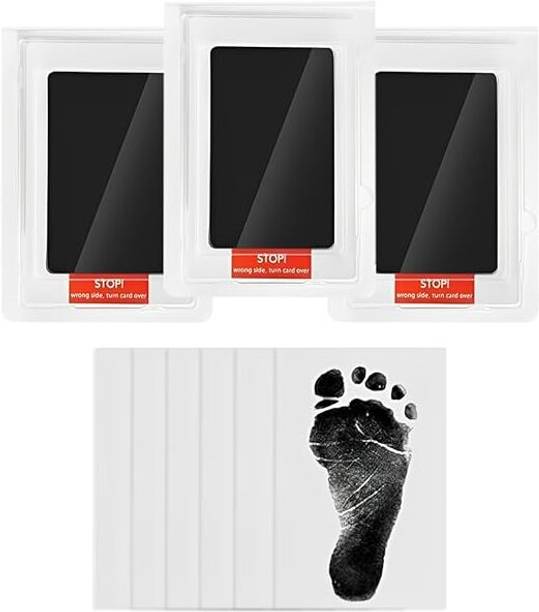 HASTHIP Baby Footprint Kit 6 Pack Inkless Milestone Cards for Newborns and Pets 6 Sheets