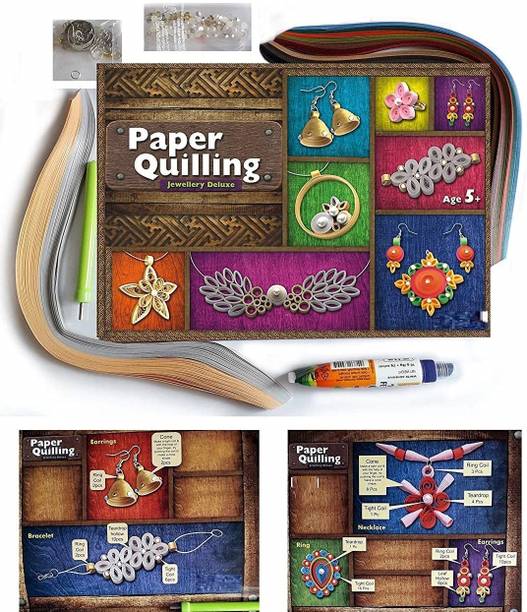 zokato Paper Quilling Kit for Kids - Paper Quilling Jewellery Deluxe