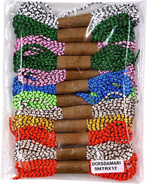 Vintager DIY Craft Rassi 5Mtr x 12 Damari For Art And Craft