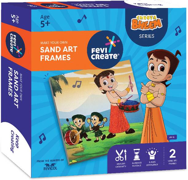फेविक्रिएट Chhota Bheem Sand Art Kit: Ideal Gift for Boys and Girls age 5+