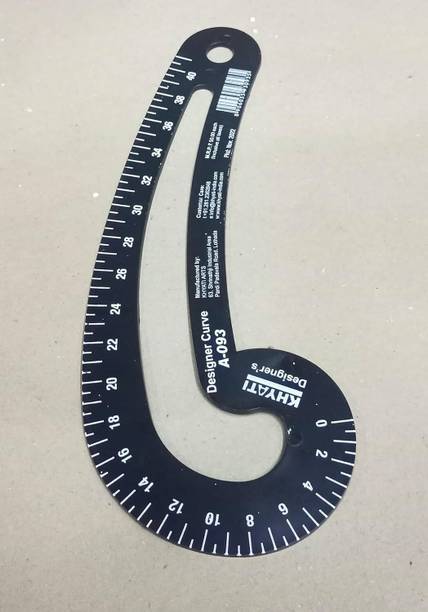 Qroof French Curve Scale , Designer Curve Plastic (Colar/Armhole Curve)