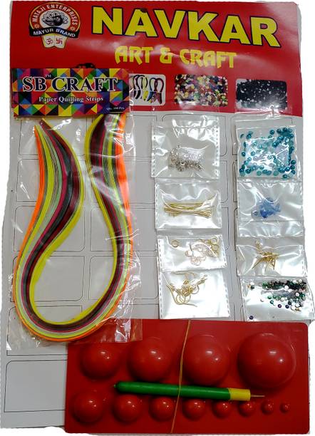 ShopTalk Paper Quilling Jewelry Making Kit Accessories & 100 Quilling Paper Free