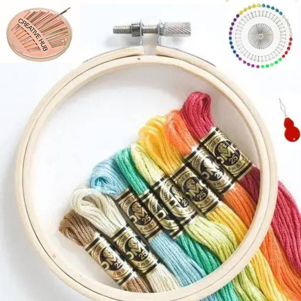 Qroof Embroidery Materials Beginners 10 Threads