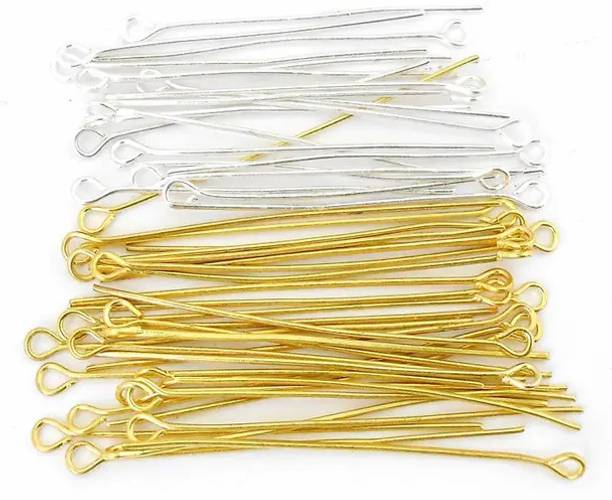kk trading quilling-and-jewellery-making-acessories-eye-pins-combo-gold