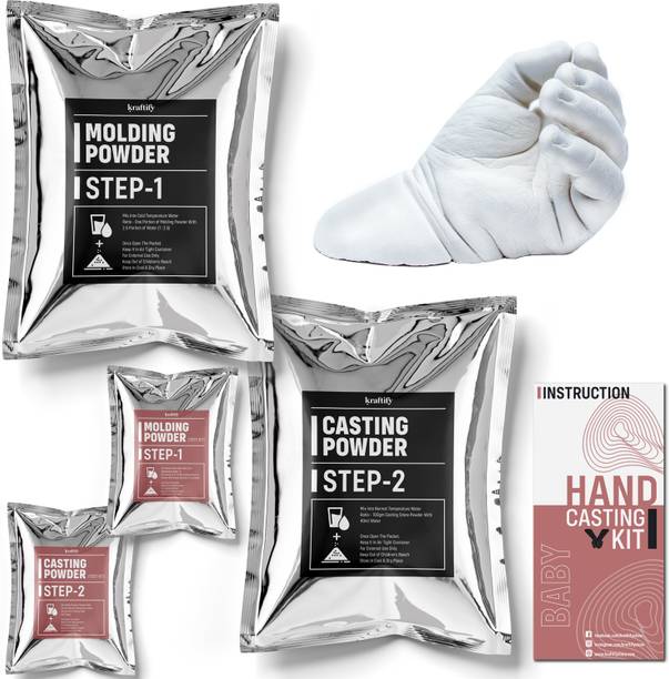 Kraftify One Hand or Foot Casting Kit-Baby|Birthday Gift for NewBorn ,Boy & Girl