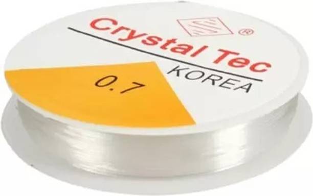 BDRMKH 0.7 mm Elastic Rope Cord String for Bracelet / Jewellery Making (1 Roll)