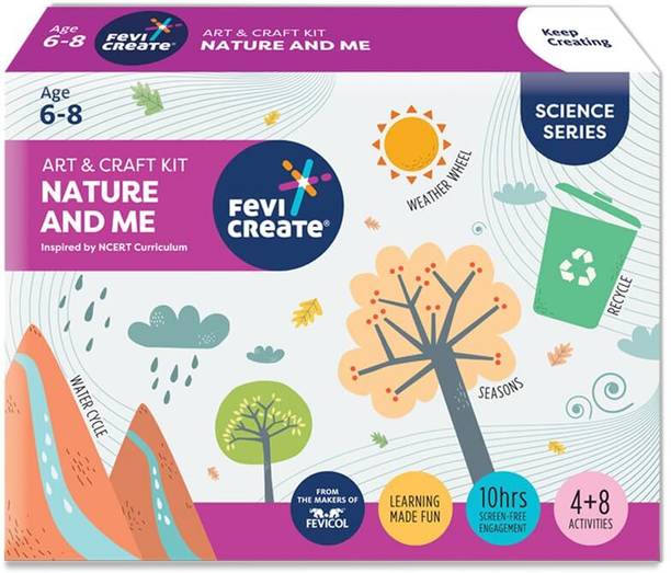 फेविक्रिएट Science DIY Art and Craft Kit - Nature & Me, for Kids (Aged 6-8)