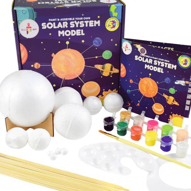 Kalakaram Solar System Modal Kit, Educational and School Project Activity Craft for Kids