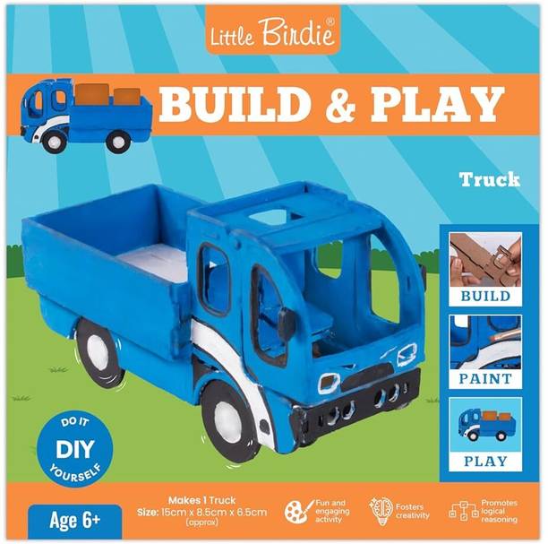 ITSY Bitsy DIY Build and Paint Kit - Truck, 1 BOX
