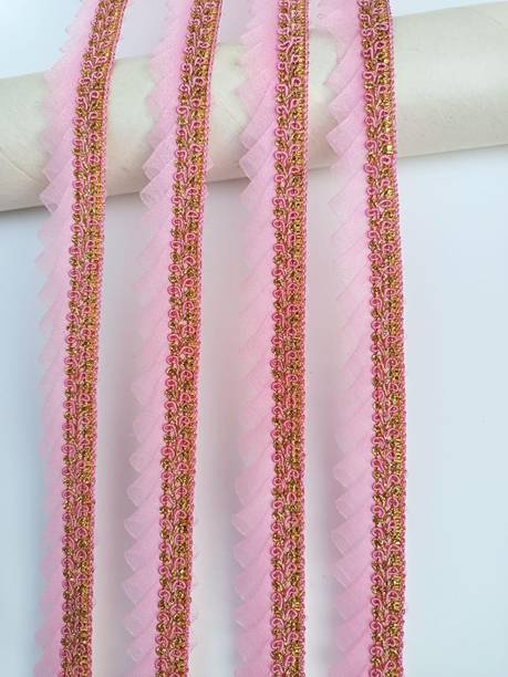 Yooko Chunat Decorative Border for Dresses - Multi Colour Fancy Lace Embroidery