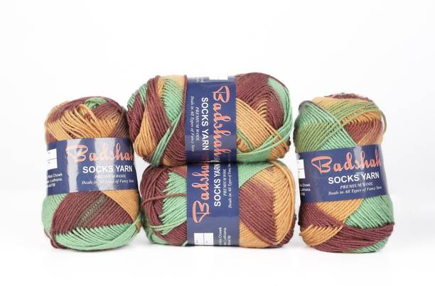 Yarnity BADSHAH Premium Hand Knitting Yarn 4 Ply Wool
