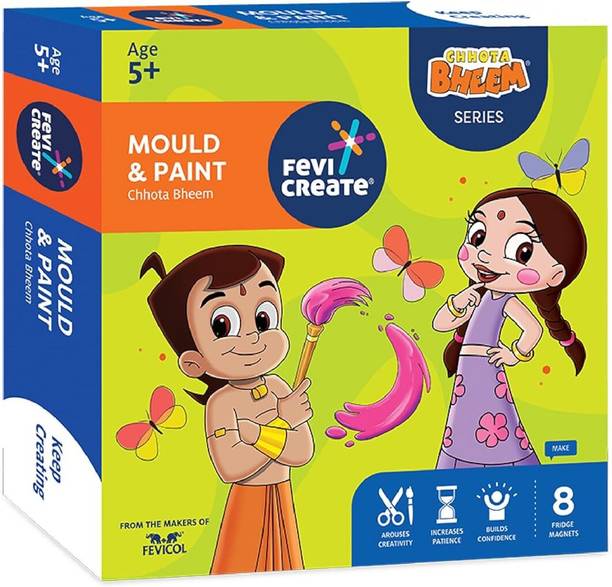 Fevicreate DIY Mould & Paint Chhota Bheem Kit Ideal Gift for Kids Boys & Girls 5 Years+