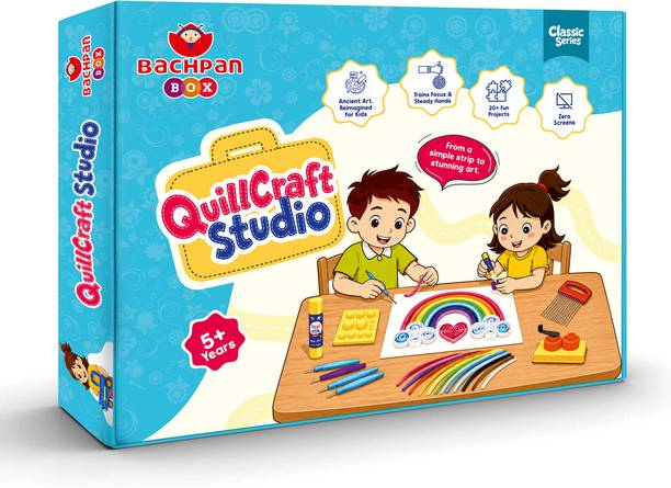 Bachpan QuillCraft DIY Art Kit for Kids – Fun Crafting Activity Set for Boys & Girls