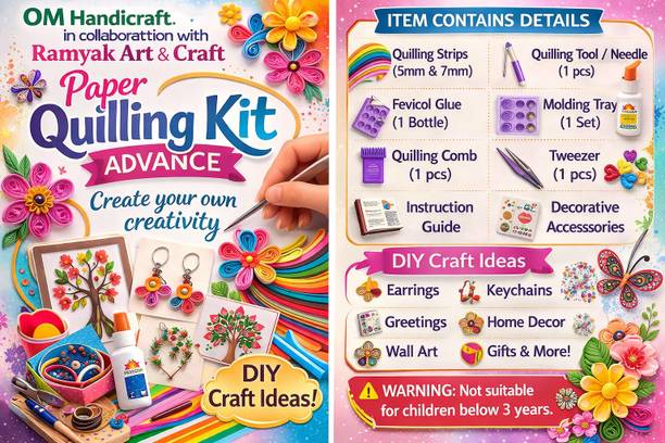 Om handicraft PAPER QUILLING KIT