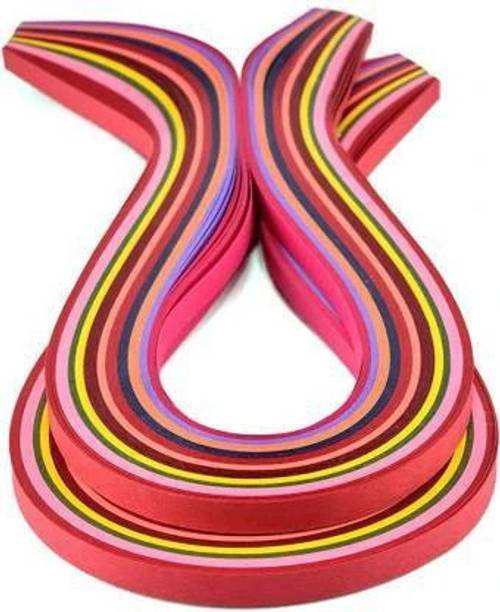 Sharum Crafts 5mm Quilling Strips Multicolour, Non Metallic (pack of 1000