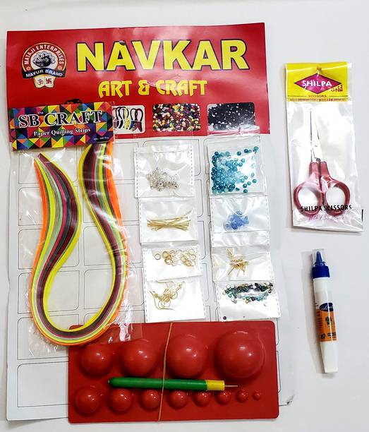 ShopTalk Paper Quilling Jewelry Making Kit Accessories with scissor & glu