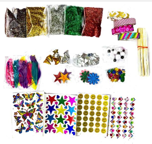 KHUSHA CREATIONS Decoration Craft Material Kit for Kids/DIY Material kit/School Project Material