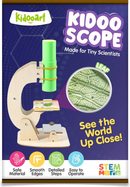 Kidooart Kidooscope Wooden STEM Microscope | Educational Science Toy