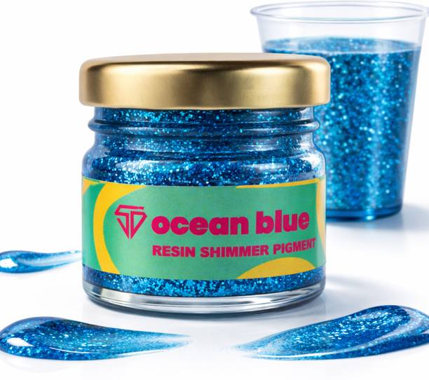 SD Fine Arts Ocean Blue, Shimmery Pigment Resin Art Medium