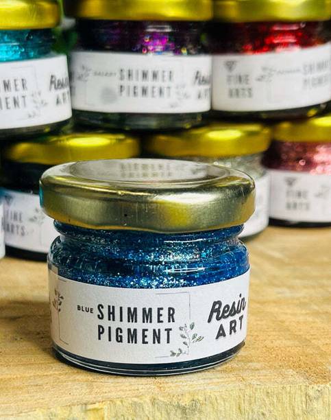 SD Fine Arts SD Fine Arts Blue shimmer pigment (20g) () Resin Art Medium