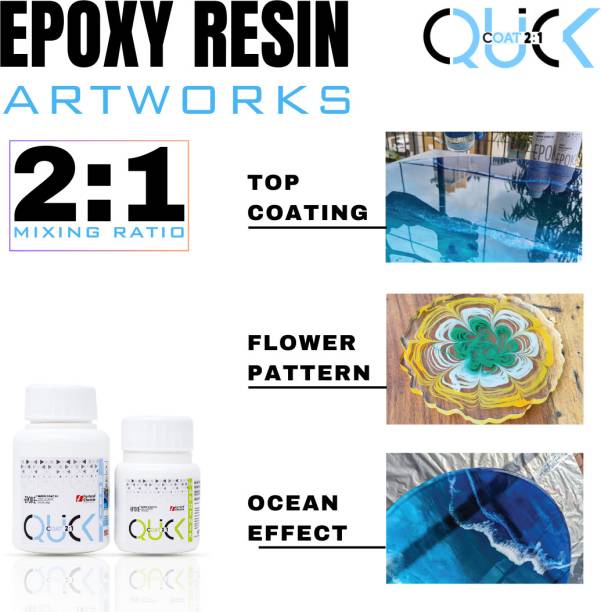 EPOKE Art Resin Hardener 2:1 120 Grams Smooth Ultra Clear Finish for Beginners Artists Resin Art Medium