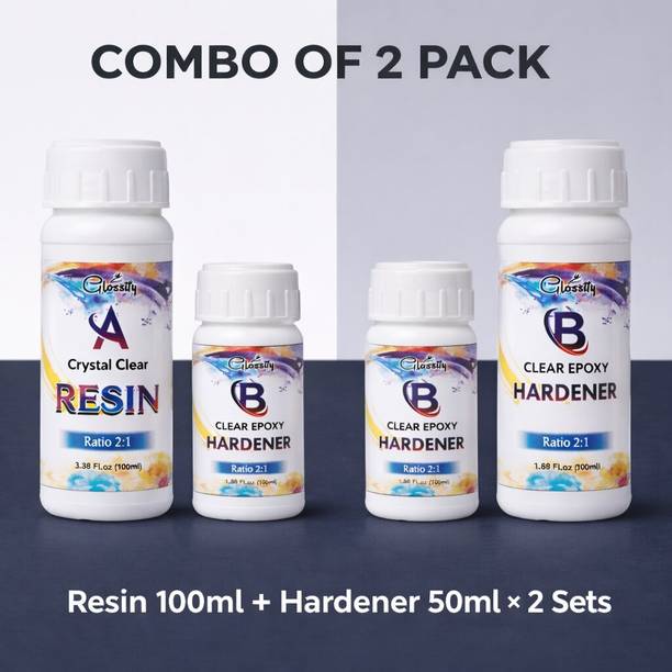 GLOSSIFY Epoxy Art Resin and Hardner Resin Art Medium