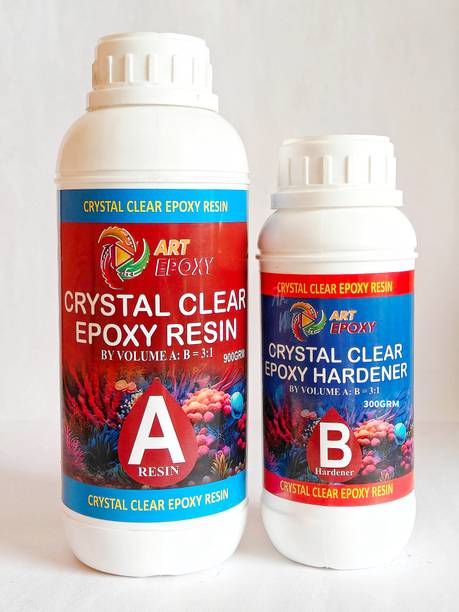ArtEpoxy 3:1 Crystal Clear Epoxy Resin Art Kit-High Gloss, Bubble-Free Resin Art Medium
