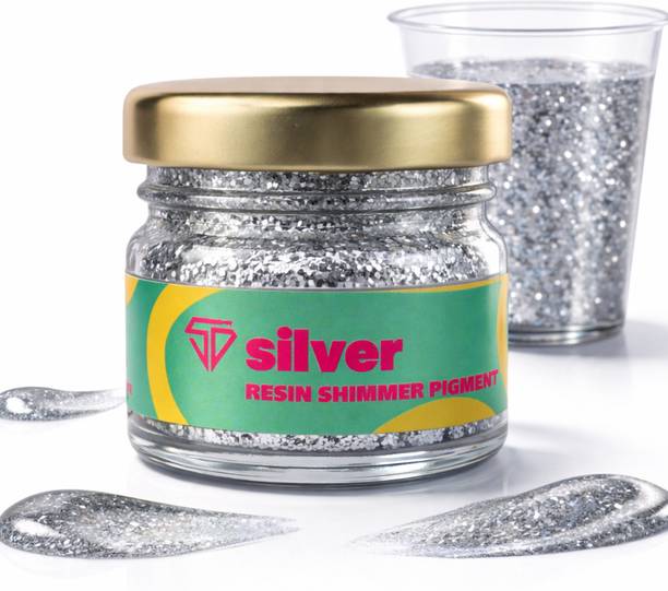 SD Fine Arts Silver, Shimmery Pigment Resin Art Medium